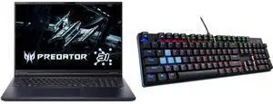 Acer Predator Helios Neo 18 AI - 18" Intel Core Ultra 9 275HX - RTX 5070 Ti - 2.10 GHz - 16GB RAM - 1TB SSD - Win 11 Home - 240Hz IPS (PHN18-72-92Y3) Acer Predator Aethon 303 Keyboard - Kailh Blue, RGB, 104-Key, USB Wired Acer Predator Helios Neo 18 AI - 18" Intel Core Ultra 9 275HX - RTX 5070 Ti - 2.10 GHz - 16GB RAM - 1TB SSD - Win 11 Home - 240Hz IPS (PHN18-72-92Y3) Acer Predator Aethon 303 Keyboard - Kailh Blue, RGB, 104-Key, USB Wired