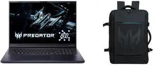 Acer Predator Helios Neo 18 AI - 18" Intel Core Ultra 9 275HX - RTX 5070 Ti GPU - 2.10 GHz - 16GB RAM - 1TB SSD - Win 11 Home - 240Hz IPS (PHN18-72-92Y3) + Acer Predator Gaming Backpack for 17.3" Laptops, Water Resistant Acer Predator Helios Neo 18 AI - 18" Intel Core Ultra 9 275HX - RTX 5070 Ti GPU - 2.10 GHz - 16GB RAM - 1TB SSD - Win 11 Home - 240Hz IPS (PHN18-72-92Y3) + Acer Predator Gaming Backpack for 17.3" Laptops, Water Resistant
