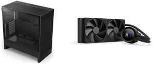NZXT H Series H5 Flow 2024 Edition ATX Mid Tower Chassis All Black Color NZXT KRAKEN PLUS 240 MM AIO LIQUID COOLER WITH 1.54" LCD & STATIC PRESSURE FANS NZXT H Series H5 Flow 2024 Edition ATX Mid Tower Chassis All Black Color NZXT KRAKEN PLUS 240 MM AIO LIQUID COOLER WITH 1.54" LCD & STATIC PRESSURE FANS