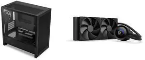 NZXT CC-H31FB-01 Black tinted tempered glass Micro ATX Cases Case (Computer Cases - ATX Form) NZXT KRAKEN PLUS 240 MM AIO LIQUID COOLER WITH 1.54" LCD & STATIC PRESSURE FANS NZXT CC-H31FB-01 Black tinted tempered glass Micro ATX Cases Case (Computer Cases - ATX Form) NZXT KRAKEN PLUS 240 MM AIO LIQUID COOLER WITH 1.54" LCD & STATIC PRESSURE FANS