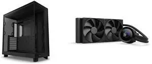 NZXT H6 FLOW Compact Dual-Chamber Mid-Tower Airflow Case, Black, CC-H61FB-01 NZXT KRAKEN PLUS 240 MM AIO LIQUID COOLER WITH 1.54" LCD & STATIC PRESSURE FANS NZXT H6 FLOW Compact Dual-Chamber Mid-Tower Airflow Case, Black, CC-H61FB-01 NZXT KRAKEN PLUS 240 MM AIO LIQUID COOLER WITH 1.54" LCD & STATIC PRESSURE FANS