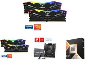 2 x Team Group 16GB (2 x 8GB) DDR5 6000 RAM, MSI MAG B850 TOMAHAWK MAX WIFI ATX Motherboard, supports AMD Ryzen 9000/8000/7000, DDR5 8400+ MT/s, PCIe 5.0, M.2 Gen5, Wi-Fi 7, 5G LAN, AMD Ryzen 7 9800X3D 8-Core 5.2 GHz CPU 2 x Team Group 16GB (2 x 8GB) DDR5 6000 RAM, MSI MAG B850 TOMAHAWK MAX WIFI ATX Motherboard, supports AMD Ryzen 9000/8000/7000, DDR5 8400+ MT/s, PCIe 5.0, M.2 Gen5, Wi-Fi 7, 5G LAN, AMD Ryzen 7 9800X3D 8-Core 5.2 GHz CPU