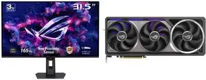 ASUS ROG Strix 32" UHD 4K 165Hz OLED Gaming Monitor, FreeSync & G-Sync, HDR400, 0.03ms, Adjustable Stand XG32UCDS & ASUS ROG Astral GeForce RTX 5090 32GB GDDR7 OC Edition DLSS 4.0 PCIe 5.0 Graphics Card ASUS ROG Strix 32" UHD 4K 165Hz OLED Gaming Monitor, FreeSync & G-Sync, HDR400, 0.03ms, Adjustable Stand XG32UCDS & ASUS ROG Astral GeForce RTX 5090 32GB GDDR7 OC Edition DLSS 4.0 PCIe 5.0 Graphics Card