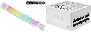 SAMA 2*8PIN Addressable RGB Power Extension Cable Double Side Lighting Mode for CPU PCIE ATX/Matx Case PC Computer White and SAMA G750W ATX 3.1 Power Supply, 750W, Cybenetics Gold Standards, PCIe 5.1 Ready, Full Modular, Japanese Capacitors, FDB Fan, White Version SAMA 2*8PIN Addressable RGB Power Extension Cable Double Side Lighting Mode for CPU PCIE ATX/Matx Case PC Computer White and SAMA G750W ATX 3.1 Power Supply, 750W, Cybenetics Gold Standards, PCIe 5.1 Ready, Full Modular, Japanese Capacitors, FDB Fan, White Version