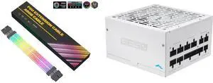 SAMA 2*8PIN Addressable RGB Power Extension Cable Double Side Lighting Mode for CPU PCIE ATX/Matx Case PC Computer Black and SAMA G650W ATX 3.1 Power Supply, 650W,Cybenetics Gold Standards, PCIe 5.1 Ready, Full Modular, Japanese Capacitors, FDB Fan, White Version SAMA 2*8PIN Addressable RGB Power Extension Cable Double Side Lighting Mode for CPU PCIE ATX/Matx Case PC Computer Black and SAMA G650W ATX 3.1 Power Supply, 650W,Cybenetics Gold Standards, PCIe 5.1 Ready, Full Modular, Japanese Capacitors, FDB Fan, White Version