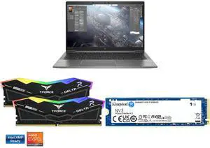HP ZBook Firefly 14 G8 Laptop i5-1145G7 16GB 256GB SSD 14" FHD Win 11 Pro Team Group 16GB (2x8GB) DDR5 6000 RAM Kingston NV3 1TB PCIe 4.0 NVMe SSD Up to 6000 MB/s HP ZBook Firefly 14 G8 Laptop i5-1145G7 16GB 256GB SSD 14" FHD Win 11 Pro Team Group 16GB (2x8GB) DDR5 6000 RAM Kingston NV3 1TB PCIe 4.0 NVMe SSD Up to 6000 MB/s