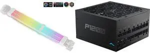 SAMA 2*8PIN Addressable RGB Power Extension Cable Double Side Lighting Mode for CPU PCIE ATX/Matx Case PC Computer White and SAMA P1200W ATX 3.1 Power Supply, 1200W, Cybenetics Platinum Standards, PCIE 5.1 Ready, Full Modular, 1200W Gaming PSU, Premium Japanese Capacitor, FDB Fan, Black version SAMA 2*8PIN Addressable RGB Power Extension Cable Double Side Lighting Mode for CPU PCIE ATX/Matx Case PC Computer White and SAMA P1200W ATX 3.1 Power Supply, 1200W, Cybenetics Platinum Standards, PCIE 5.1 Ready, Full Modular, 1200W Gaming PSU, Premium Japanese Capacitor, FDB Fan, Black version