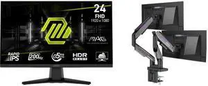 Monitor Monitor Combo - MSI MAG 242F Bundle with MSI MPG MT201DR V2 Monitor Monitor Combo - MSI MAG 242F Bundle with MSI MPG MT201DR V2