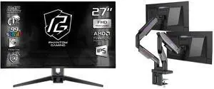 Monitor Monitor Combo - ASRock Phantom Gaming PG27FFS1A Bundle with MSI MPG MT201DR V2 Monitor Monitor Combo - ASRock Phantom Gaming PG27FFS1A Bundle with MSI MPG MT201DR V2