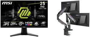 Monitor Monitor Combo - MSI MAG 255XF Bundle with MSI MPG MT201DR V2 Monitor Monitor Combo - MSI MAG 255XF Bundle with MSI MPG MT201DR V2