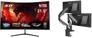 Monitor Monitor Combo - Acer America ED323QU P1bmiipx Bundle with MSI MPG MT201DR V2 Monitor Monitor Combo - Acer America ED323QU P1bmiipx Bundle with MSI MPG MT201DR V2