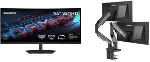 Monitor Monitor Combo - GIGABYTE G34WQC2 Bundle with MSI MPG MT201DR V2 Monitor Monitor Combo - GIGABYTE G34WQC2 Bundle with MSI MPG MT201DR V2