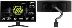 Monitor Monitor Combo - MSI MAG 274QF X24 Bundle with MSI MPG MT201R V2 Monitor Monitor Combo - MSI MAG 274QF X24 Bundle with MSI MPG MT201R V2