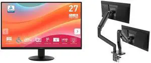 Monitor Monitor Combo - MSI PRO MP272LE Bundle with MSI MAG MT201D Monitor Monitor Combo - MSI PRO MP272LE Bundle with MSI MAG MT201D