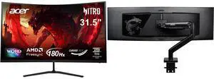 Monitor Monitor Combo - Acer America ED323QU P1bmiipx Bundle with MSI MAG MT201 Monitor Monitor Combo - Acer America ED323QU P1bmiipx Bundle with MSI MAG MT201