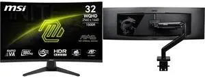 Monitor Monitor Combo - MSI MAG 321CQF E18 Bundle with MSI MAG MT201 Monitor Monitor Combo - MSI MAG 321CQF E18 Bundle with MSI MAG MT201