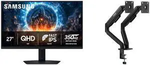 Monitor Monitor Combo - SAMSUNG LS27FG60DENXZA Bundle with MSI MAG MT101DG Monitor Monitor Combo - SAMSUNG LS27FG60DENXZA Bundle with MSI MAG MT101DG