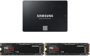SSD 2 x SSD Combo - SAMSUNG MZ-77E4T0B/AM Bundle with SAMSUNG MZ-V9P1T0B/AM and SAMSUNG MZ-V9P1T0B/AM SSD 2 x SSD Combo - SAMSUNG MZ-77E4T0B/AM Bundle with SAMSUNG MZ-V9P1T0B/AM and SAMSUNG MZ-V9P1T0B/AM