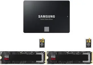 SSD 2 x SSD Combo - SAMSUNG MZ-77E4T0B/AM Bundle with SAMSUNG MZ-VAP1T0B/AM and SAMSUNG MZ-VAP1T0B/AM SSD 2 x SSD Combo - SAMSUNG MZ-77E4T0B/AM Bundle with SAMSUNG MZ-VAP1T0B/AM and SAMSUNG MZ-VAP1T0B/AM