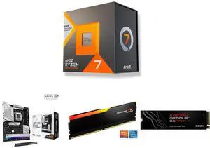 CPU Motherboard Memory SSD Combo - AMD Ryzen 7 7700X3D with ASRock B850 PRO RS WIFI and G.SKILL Flare X5 16GB 288-Pin PC RAM DDR5 6000 and SanDisk Optimus GX PRO 850X M.2 2280-S3-M 1TB PCI-Express 4.0 CPU Motherboard Memory SSD Combo - AMD Ryzen 7 7700X3D with ASRock B850 PRO RS WIFI and G.SKILL Flare X5 16GB 288-Pin PC RAM DDR5 6000 and SanDisk Optimus GX PRO 850X M.2 2280-S3-M 1TB PCI-Express 4.0