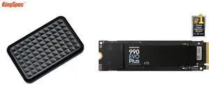 Hard Drive / SSD Enclosures SSD Combo - KingSpec 2.5 SSD Enclosure Bundle with SAMSUNG MZ-V9S4T0B/AM Hard Drive / SSD Enclosures SSD Combo - KingSpec 2.5 SSD Enclosure Bundle with SAMSUNG MZ-V9S4T0B/AM