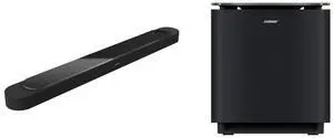 Bose New Lifestyle Ultra Soundbar, Wireless Home Soundbar for TV with Dolby Atmos, Surround Sound (892930-1100), Black Bose Lifestyle Ultra Subwoofer 893955-1100 - Black Bose New Lifestyle Ultra Soundbar, Wireless Home Soundbar for TV with Dolby Atmos, Surround Sound (892930-1100), Black Bose Lifestyle Ultra Subwoofer 893955-1100 - Black
