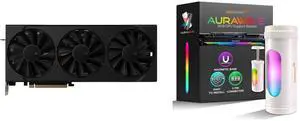 XFX Swift AMD Radeon RX 9070 XT RNDA 4 16GB 256-Bit GDDR6 PCI-Express 5.0 RDNA 4 Graphics Card RX-97TSWF3B9 and AAAwave AURAWAVE GPU Support Bracket, Anti-Sag Video Card Holder, Adjustable Height GPU Bracket with Magnet Base, 5V 3PIN ARGB Graphics Card Brace Support 67-110mm (White) XFX Swift AMD Radeon RX 9070 XT RNDA 4 16GB 256-Bit GDDR6 PCI-Express 5.0 RDNA 4 Graphics Card RX-97TSWF3B9 and AAAwave AURAWAVE GPU Support Bracket, Anti-Sag Video Card Holder, Adjustable Height GPU Bracket with Magnet Base, 5V 3PIN ARGB Graphics Card Brace Support 67-110mm (White)