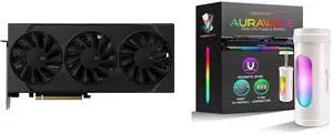 XFX SWIFT Radeon RX 9060 XT 8GB GDDR6 PCI Express 5.0 x16 ATX Graphics Card SWIFT RX 9060 XT OC Triple Fan and AAAwave AURAWAVE GPU Support Bracket, Anti-Sag Video Card Holder, Adjustable Height GPU Bracket with Magnet Base, 5V 3PIN ARGB Graphics Card Brace Support 67-110mm (White) XFX SWIFT Radeon RX 9060 XT 8GB GDDR6 PCI Express 5.0 x16 ATX Graphics Card SWIFT RX 9060 XT OC Triple Fan and AAAwave AURAWAVE GPU Support Bracket, Anti-Sag Video Card Holder, Adjustable Height GPU Bracket with Magnet Base, 5V 3PIN ARGB Graphics Card Brace Support 67-110mm (White)