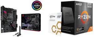 Asus ROG Strix B550-F Gaming WiFi II ATX Motherboard (PCIe 4.0, WiFi 6E, 2.5Gb LAN, BIOS Flashback, HDMI 2.1, RGB, Aura Sync) AMD Ryzen 7 5800X3D 10th Anniversary Edition 8-Core 3.4 GHz AM4 CPU - 100-100000651POF Asus ROG Strix B550-F Gaming WiFi II ATX Motherboard (PCIe 4.0, WiFi 6E, 2.5Gb LAN, BIOS Flashback, HDMI 2.1, RGB, Aura Sync) AMD Ryzen 7 5800X3D 10th Anniversary Edition 8-Core 3.4 GHz AM4 CPU - 100-100000651POF