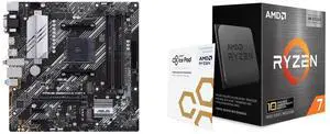 ASUS Prime B550M-A WiFi II Micro ATX Motherboard (PCIe 4.0, WiFi 6, ECC, 1Gb LAN, HDMI 2.1, 4K@60Hz, RGB, Aura Sync) with AMD Ryzen 7 5800X3D 8-Core 3.4GHz AM4 105W CPU ASUS Prime B550M-A WiFi II Micro ATX Motherboard (PCIe 4.0, WiFi 6, ECC, 1Gb LAN, HDMI 2.1, 4K@60Hz, RGB, Aura Sync) with AMD Ryzen 7 5800X3D 8-Core 3.4GHz AM4 105W CPU
