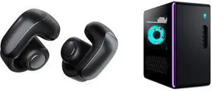 Bose Ultra Open-Ear True Wireless Earbuds - Black; Alienware Aurora Gaming Desktop ACT1250 - Intel Core Ultra 7 265F, 32GB DDR5, 1TB SSD, RTX 5070, 1000W PSU, Windows 11, Clear Panel - Black Bose Ultra Open-Ear True Wireless Earbuds - Black; Alienware Aurora Gaming Desktop ACT1250 - Intel Core Ultra 7 265F, 32GB DDR5, 1TB SSD, RTX 5070, 1000W PSU, Windows 11, Clear Panel - Black