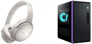 Bose QuietComfort Wireless Bluetooth Headphones, Noise Cancelling, Mic, USB-C, 24H Playtime, White Smoke. Alienware Aurora Gaming Desktop, Intel Core Ultra 7 265KF, 32GB, 1TB SSD, GeForce RTX 5070, Windows 11 Home. Bose QuietComfort Wireless Bluetooth Headphones, Noise Cancelling, Mic, USB-C, 24H Playtime, White Smoke. Alienware Aurora Gaming Desktop, Intel Core Ultra 7 265KF, 32GB, 1TB SSD, GeForce RTX 5070, Windows 11 Home.