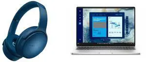 Bose QuietComfort Wireless Bluetooth Headphones, Noise Cancelling, Mic, USB-C, 24H Playtime, Twilight Blue. Dell Pro 16" Notebook, FHD+, Intel Core i5, vPro, 16GB RAM, 256GB SSD, Win 11 Pro, Webcam, 8.7H Battery, Wi-Fi 6. Bose QuietComfort Wireless Bluetooth Headphones, Noise Cancelling, Mic, USB-C, 24H Playtime, Twilight Blue. Dell Pro 16" Notebook, FHD+, Intel Core i5, vPro, 16GB RAM, 256GB SSD, Win 11 Pro, Webcam, 8.7H Battery, Wi-Fi 6.