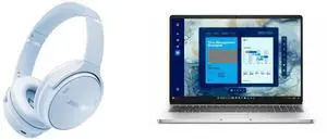 Bose QuietComfort Wireless Headphones, Noise Cancelling, Mic, USB-C, 24H Playtime, Ice Blue. Dell Pro 16" Notebook, FHD+, Intel Core i5, 16GB RAM, 256GB SSD, Win 11 Pro, Webcam, 8.7H Battery, Wi-Fi 6. Bose QuietComfort Wireless Headphones, Noise Cancelling, Mic, USB-C, 24H Playtime, Ice Blue. Dell Pro 16" Notebook, FHD+, Intel Core i5, 16GB RAM, 256GB SSD, Win 11 Pro, Webcam, 8.7H Battery, Wi-Fi 6.