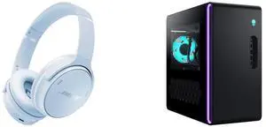 Bose QuietComfort Wireless Bluetooth Headphones, Noise Cancelling, Mic, USB-C, 24H Playtime, Ice Blue. Alienware Aurora Gaming Desktop, Intel Core Ultra 7, 32GB, 1TB SSD, GeForce RTX 5070, Windows 11 Home. Bose QuietComfort Wireless Bluetooth Headphones, Noise Cancelling, Mic, USB-C, 24H Playtime, Ice Blue. Alienware Aurora Gaming Desktop, Intel Core Ultra 7, 32GB, 1TB SSD, GeForce RTX 5070, Windows 11 Home.