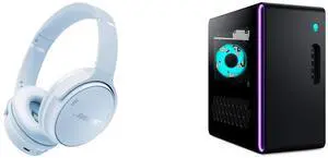 Bose QuietComfort Wireless Bluetooth Headphones, Noise Cancelling, Mic, USB-C, 24H Playtime, Ice Blue. Alienware Aurora Gaming Desktop ACT1250, Intel Core Ultra 7 265F, 32GB DDR5, 1TB SSD, RTX 5070, 1000W PSU, Windows 11, Clear Panel, Black Bose QuietComfort Wireless Bluetooth Headphones, Noise Cancelling, Mic, USB-C, 24H Playtime, Ice Blue. Alienware Aurora Gaming Desktop ACT1250, Intel Core Ultra 7 265F, 32GB DDR5, 1TB SSD, RTX 5070, 1000W PSU, Windows 11, Clear Panel, Black
