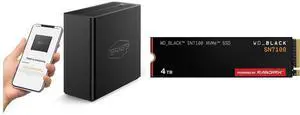 TERRAMASTER F4 SSD NAS - 4Bay, N95 QuadCore, 8GB DDR5, 5GbE, Compact NAS (Diskless) WD_BLACK SN7100 4TB PCIe 4.0 x4 TLC 3D NAND SSD WDS400T4X0E TERRAMASTER F4 SSD NAS - 4Bay, N95 QuadCore, 8GB DDR5, 5GbE, Compact NAS (Diskless) WD_BLACK SN7100 4TB PCIe 4.0 x4 TLC 3D NAND SSD WDS400T4X0E