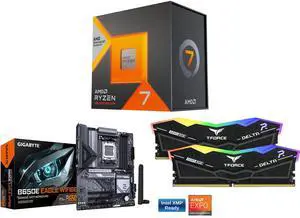 CPU Motherboard Memory Combo - AMD Ryzen 7 7800X3D Bundle with GIGABYTE B650E EAGLE WF6E and Team Group FF3D516G6000HC38ADC01 CPU Motherboard Memory Combo - AMD Ryzen 7 7800X3D Bundle with GIGABYTE B650E EAGLE WF6E and Team Group FF3D516G6000HC38ADC01