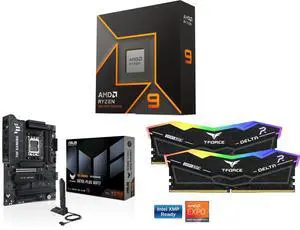 CPU Motherboard Memory Combo - AMD Ryzen 9 9900X Bundle with ASUS TUF GAMING X870E-PLUS WIFI7 and Team Group FF3D516G6000HC38ADC01 CPU Motherboard Memory Combo - AMD Ryzen 9 9900X Bundle with ASUS TUF GAMING X870E-PLUS WIFI7 and Team Group FF3D516G6000HC38ADC01