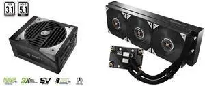 ASRock TC-1300T 1300 W Power Supply ASRock WS XE 360D 360mm AIO Liquid CPU Cooler for Intel Xeon LGA 4677/4710, Dual-Pump Redundancy with Buzzer Alarm, Brazed Full-Copper Cold Plate, IP54-Rated Fans, 6-Year Warranty ASRock TC-1300T 1300 W Power Supply ASRock WS XE 360D 360mm AIO Liquid CPU Cooler for Intel Xeon LGA 4677/4710, Dual-Pump Redundancy with Buzzer Alarm, Brazed Full-Copper Cold Plate, IP54-Rated Fans, 6-Year Warranty