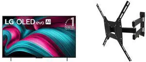 LG 42" OLED evo AI 4K C5 Smart TV w/Dolby Atmos & Vision, HDR10, Filmmaker Mode, Alexa (OLED42C5PUA, 2025) + Megamounts GML643 Full Motion Wall Mount for 26-55" Screens LG 42" OLED evo AI 4K C5 Smart TV w/Dolby Atmos & Vision, HDR10, Filmmaker Mode, Alexa (OLED42C5PUA, 2025) + Megamounts GML643 Full Motion Wall Mount for 26-55" Screens