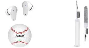 KDYNIX Golf Ball Wireless Earbuds Bluetooth 5.4 Headphones, ANC Noise Canceling Sports Earphones with 13mm Bass Drivers, IPX7 Waterproof, 18H Playtime USB-C Charging, Holiday Gift for Golfers and KDYNIX Cleaner Kit for AirPods Pro 1 2 3, Multi-Function Cleaning Pen with Soft Brush & Flocking Sponge for Bluetooth Earphones, Headsets Charging Case, iPhone, Laptop, Electronic Devices KDYNIX Golf Ball Wireless Earbuds Bluetooth 5.4 Headphones, ANC Noise Canceling Sports Earphones with 13mm Bass Drivers, IPX7 Waterproof, 18H Playtime USB-C Charging, Holiday Gift for Golfers and KDYNIX Cleaner Kit for AirPods Pro 1 2 3, Multi-Function Cleaning Pen with Soft Brush & Flocking Sponge for Bluetooth Earphones, Headsets Charging Case, iPhone, Laptop, Electronic Devices