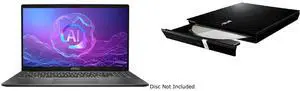 MSI Modern A15 AI+ 15.6" FHD Laptop, AMD Ryzen AI 5 330 (50 Tops NPU), AMD Radeon 820M Graphics, 16GB RAM, 1TB NVMe SSD (Modern A15 AI+ F3HMG-003US) ASUS USB 2.0 Black External Slim CD / DVD Re-writer MacOS Compatible Model SDRW-08D2S-U MSI Modern A15 AI+ 15.6" FHD Laptop, AMD Ryzen AI 5 330 (50 Tops NPU), AMD Radeon 820M Graphics, 16GB RAM, 1TB NVMe SSD (Modern A15 AI+ F3HMG-003US) ASUS USB 2.0 Black External Slim CD / DVD Re-writer MacOS Compatible Model SDRW-08D2S-U