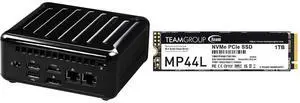 ASRock 4x4 BOX-5600U PC AMD Ryzen 5600U Radeon Graphics Quad display, HDMI 2.0a, 3 DP 1.2a (2 Type C) TPM 2.0 Team Group MP44L M.2 1TB PCIe 4.0 NVMe 1.4 TLC SSD TM8FPK001T0C101 ASRock 4x4 BOX-5600U PC AMD Ryzen 5600U Radeon Graphics Quad display, HDMI 2.0a, 3 DP 1.2a (2 Type C) TPM 2.0 Team Group MP44L M.2 1TB PCIe 4.0 NVMe 1.4 TLC SSD TM8FPK001T0C101