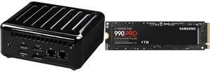 ASRock 4x4 BOX-5600U PC: AMD Ryzen 5600U, Radeon Graphics, Quad display, HDMI 2.0a, 3 DP 1.2a (2 Type C), TPM 2.0. SAMSUNG 990 PRO 1TB SSD, PCIe 4.0, Read up to 7,450 MB/s, MZ-V9P1T0B/AM. ASRock 4x4 BOX-5600U PC: AMD Ryzen 5600U, Radeon Graphics, Quad display, HDMI 2.0a, 3 DP 1.2a (2 Type C), TPM 2.0. SAMSUNG 990 PRO 1TB SSD, PCIe 4.0, Read up to 7,450 MB/s, MZ-V9P1T0B/AM.