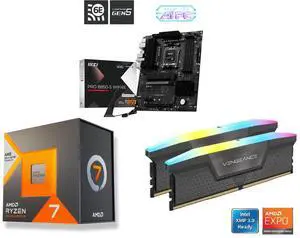 Motherboard CPU Memory Combo - MSI PRO B850-S WIFI6E Bundle with AMD 100-100002235WOF and Corsair CMH16GX5M2N6000Z36 Motherboard CPU Memory Combo - MSI PRO B850-S WIFI6E Bundle with AMD 100-100002235WOF and Corsair CMH16GX5M2N6000Z36