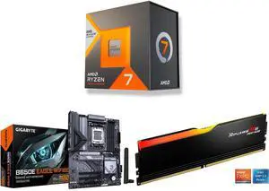 CPU Motherboard Memory Combo - AMD Ryzen 7 7700X3D with GIGABYTE B650E EAGLE WF6E and G.SKILL Ripjaws M5 Neo RGB Series 16GB CPU Motherboard Memory Combo - AMD Ryzen 7 7700X3D with GIGABYTE B650E EAGLE WF6E and G.SKILL Ripjaws M5 Neo RGB Series 16GB
