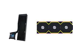 Lian Li Hydroshift 360 AIO - Side-Mounted Coolant Pathway - 2.88 LCD Screen - 480 × 480 Resolution - Captured Screenshots or Recorded Videos Shift AIO , No fan Inclued Black Color (HSLCD36NB) and Lian Li UNI Fan SL Wireless 120mm ARGB Fan - Triple Pack - 2.4 GHz Wireless Signal for RGB & Fan Control - Customizable Lighting Effects - Controller Included & Required - Black (12SL1W3B) Lian Li Hydroshift 360 AIO - Side-Mounted Coolant Pathway - 2.88 LCD Screen - 480 × 480 Resolution - Captured Screenshots or Recorded Videos Shift AIO , No fan Inclued Black Color (HSLCD36NB) and Lian Li UNI Fan SL Wireless 120mm ARGB Fan - Triple Pack - 2.4 GHz Wireless Signal for RGB & Fan Control - Customizable Lighting Effects - Controller Included & Required - Black (12SL1W3B)