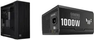 ASUS ProArt PA602 E-ATX Case: 420mm radiator, Dual 200mm fans, IR dust indicator, power lock, tool-less PCIe & GPU Holder, 20Gbps USB-C I/O. ASUS TUF Gaming 1000W Gold PSU: ATX 3.0, Fully Modular, 80+ Gold, Military-grade, Dual Ball Bearing ASUS ProArt PA602 E-ATX Case: 420mm radiator, Dual 200mm fans, IR dust indicator, power lock, tool-less PCIe & GPU Holder, 20Gbps USB-C I/O. ASUS TUF Gaming 1000W Gold PSU: ATX 3.0, Fully Modular, 80+ Gold, Military-grade, Dual Ball Bearing