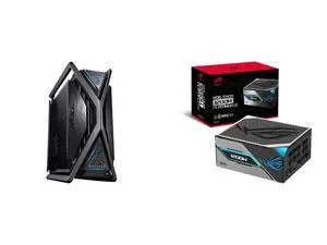 ASUS ROG Hyperion GR701 EATX full-tower case: semi-open, tool-free panels, supports 2x 420mm radiators, built-in GPU holder, 2x front Type-C. ASUS ROG Thor 1200W Platinum III PSU: 80 PLUS Platinum, ATX 3.1, GaN MOSFET, OLED, Turbo, 10-Year ASUS ROG Hyperion GR701 EATX full-tower case: semi-open, tool-free panels, supports 2x 420mm radiators, built-in GPU holder, 2x front Type-C. ASUS ROG Thor 1200W Platinum III PSU: 80 PLUS Platinum, ATX 3.1, GaN MOSFET, OLED, Turbo, 10-Year